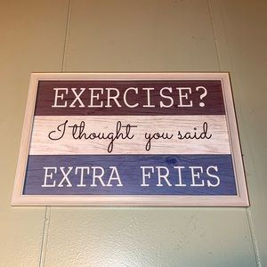 "Exercise" home decor picture